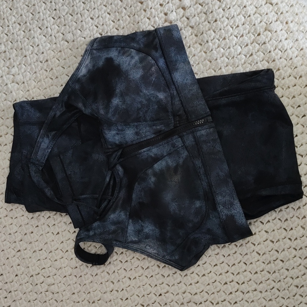 Legging with matching bra set